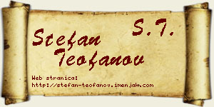 Stefan Teofanov vizit kartica